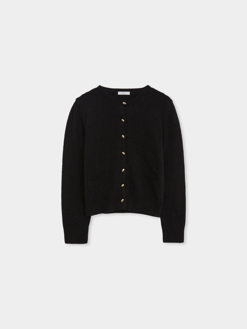 SOAP BUTTON ROUND NECK CARDIGAN
