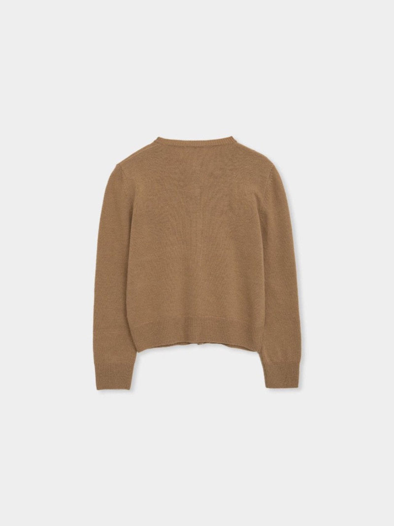 SOAP BUTTON ROUND NECK CARDIGAN