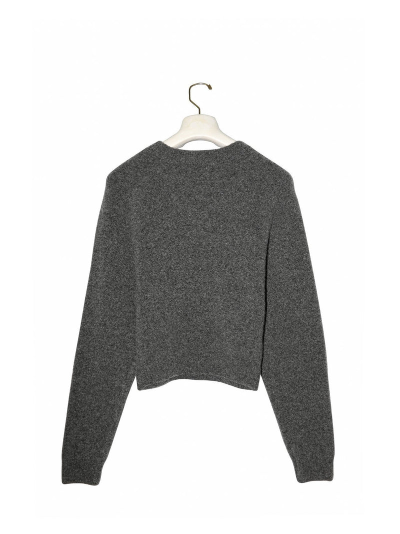 SOFT MOHAIR RAGLAN CROPPED KNIT