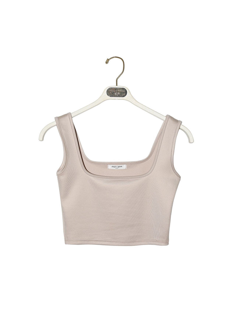 SQUARE NECK CROPPED TANK