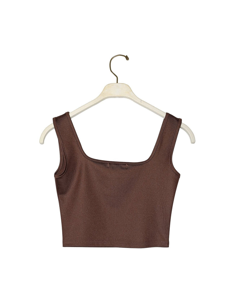 SQUARE NECK CROPPED TANK