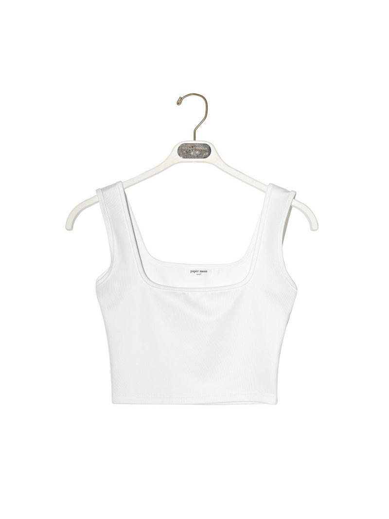 SQUARE NECK CROPPED TANK