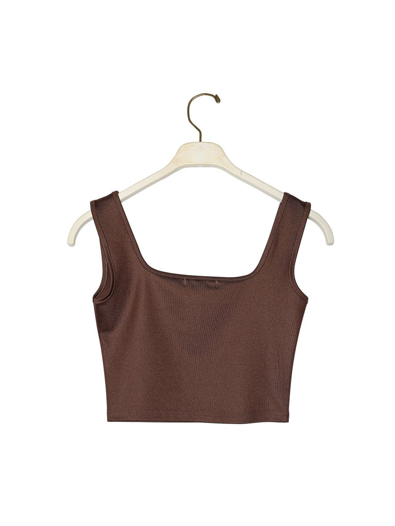 SQUARE NECK CROPPED TANK