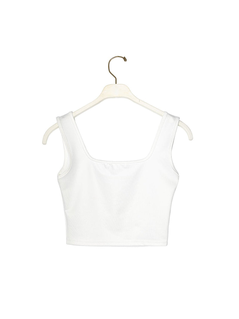 SQUARE NECK CROPPED TANK