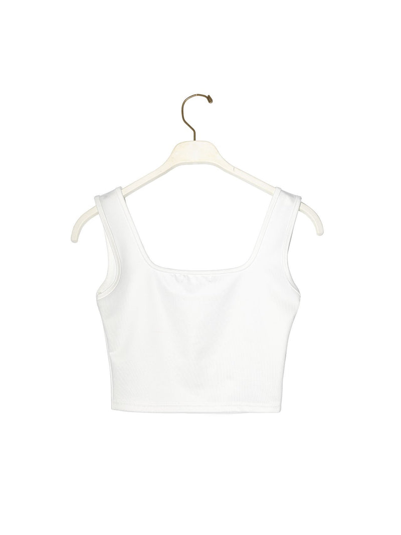 SQUARE NECK CROPPED TANK