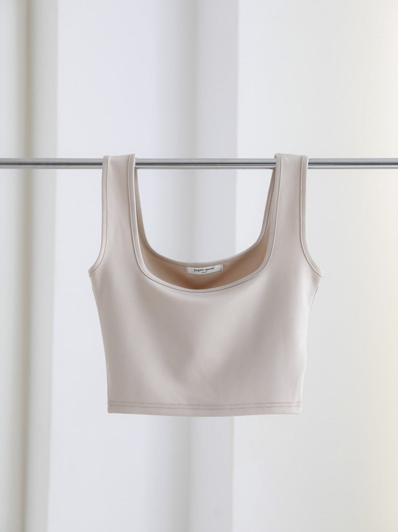 SQUARE NECK CROPPED TANK