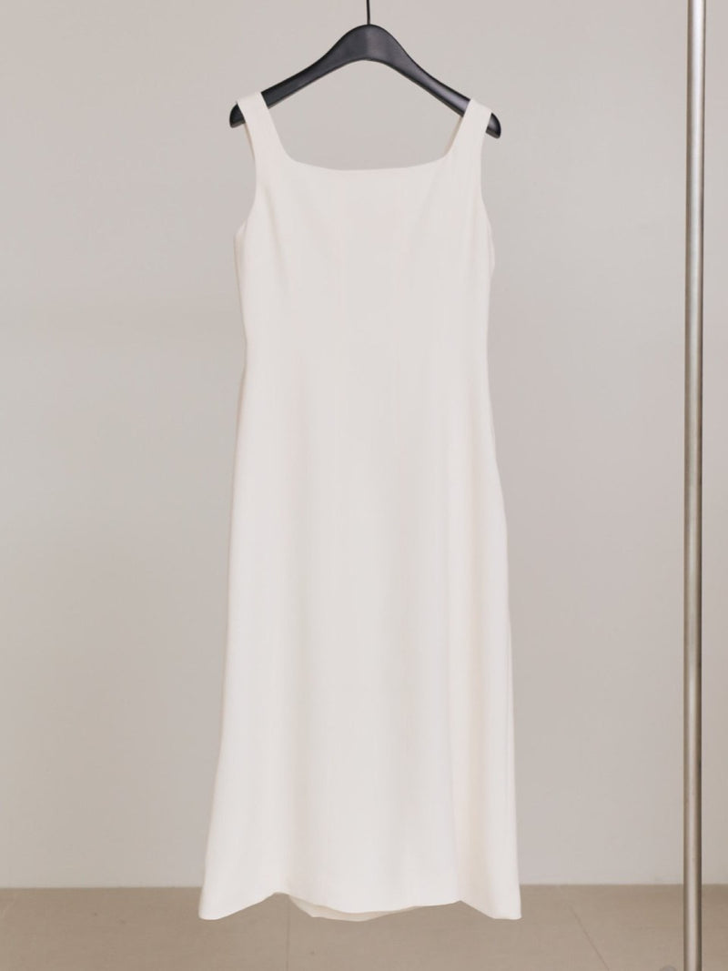 SQUARE NECK SLEEVELESS DRESS