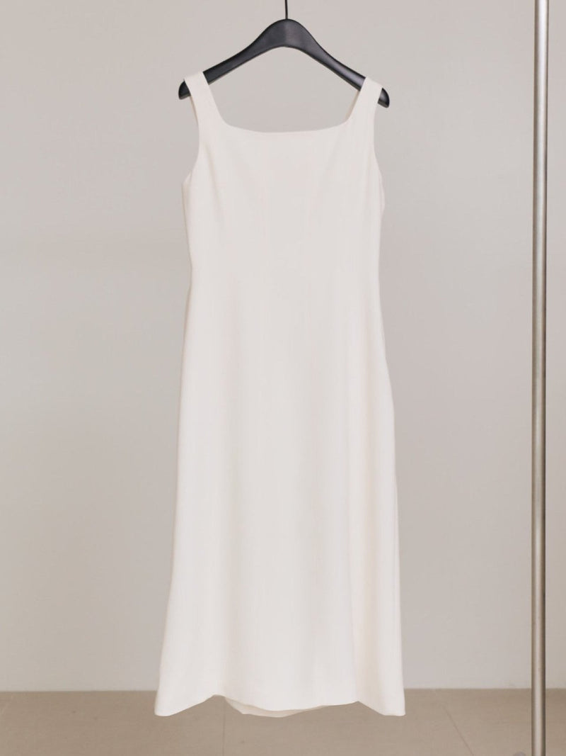 SQUARE NECK SLEEVELESS DRESS