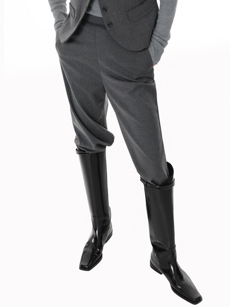 STRAIGHT FIT TAILORED TROUSERS