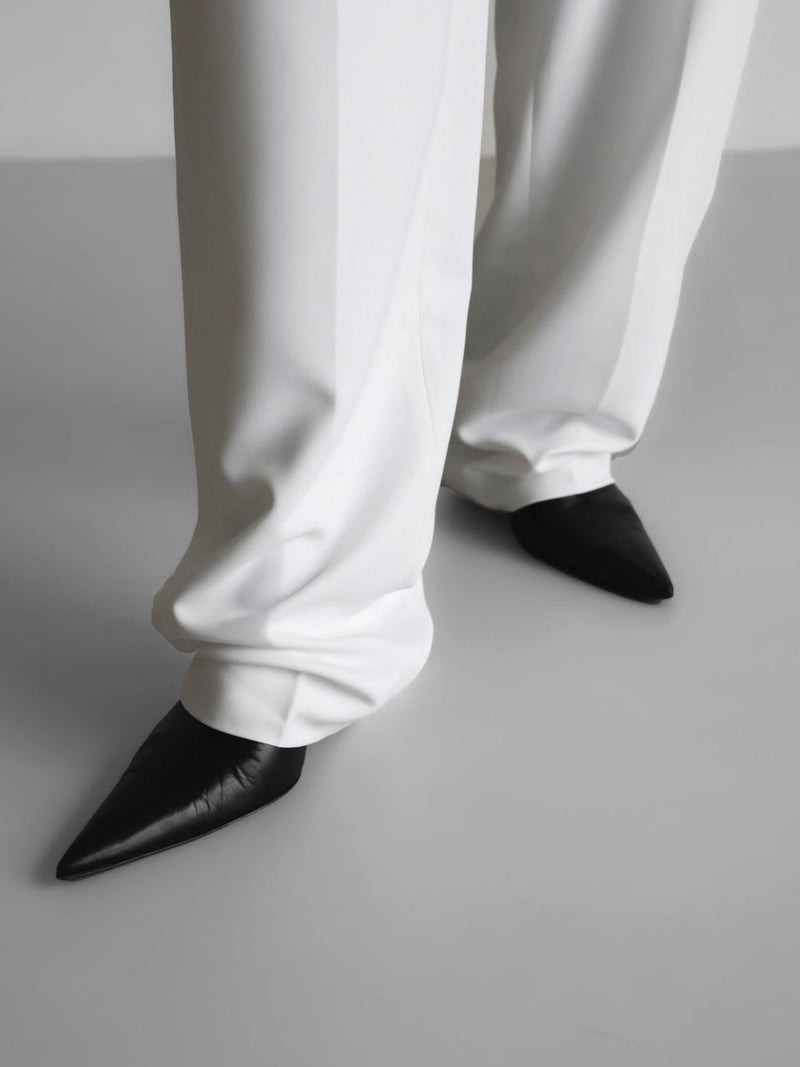 STRAIGHT FIT TAILORED TROUSERS