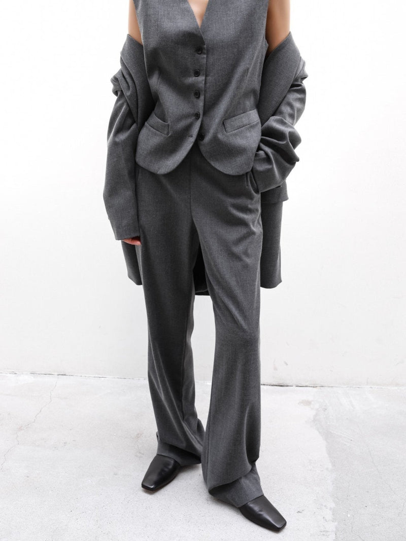 STRAIGHT FIT TAILORED TROUSERS