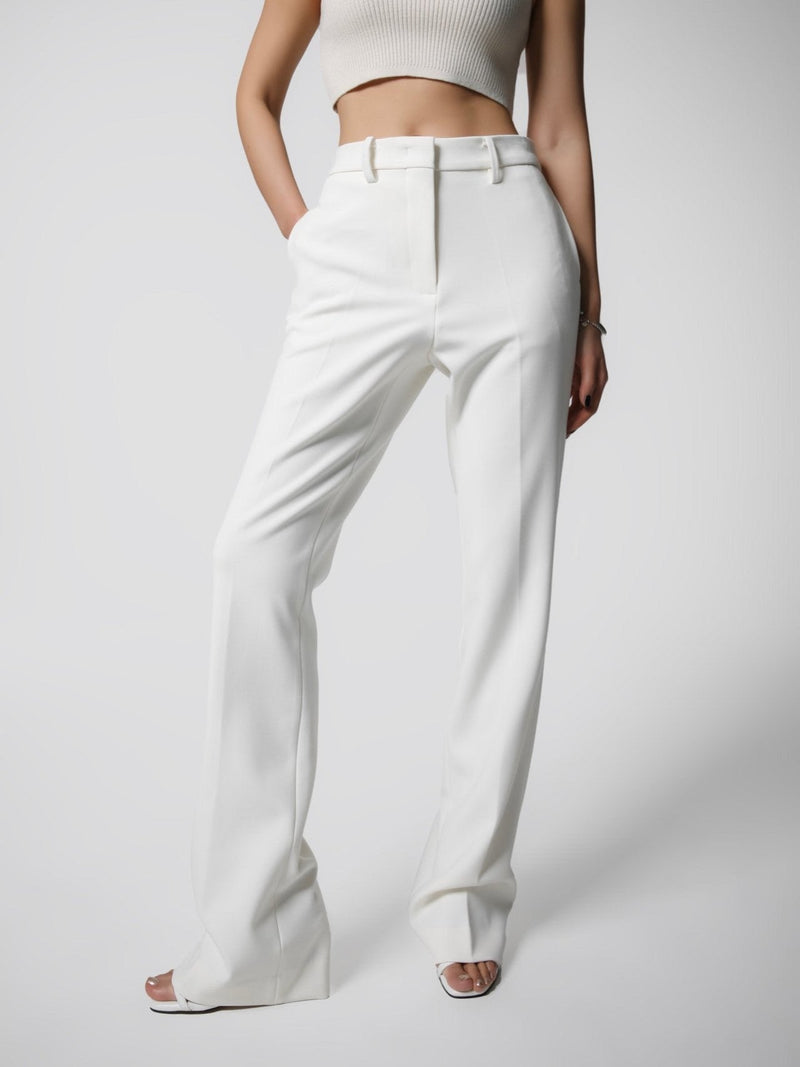 STRAIGHT FIT TUXEDO TROUSERS