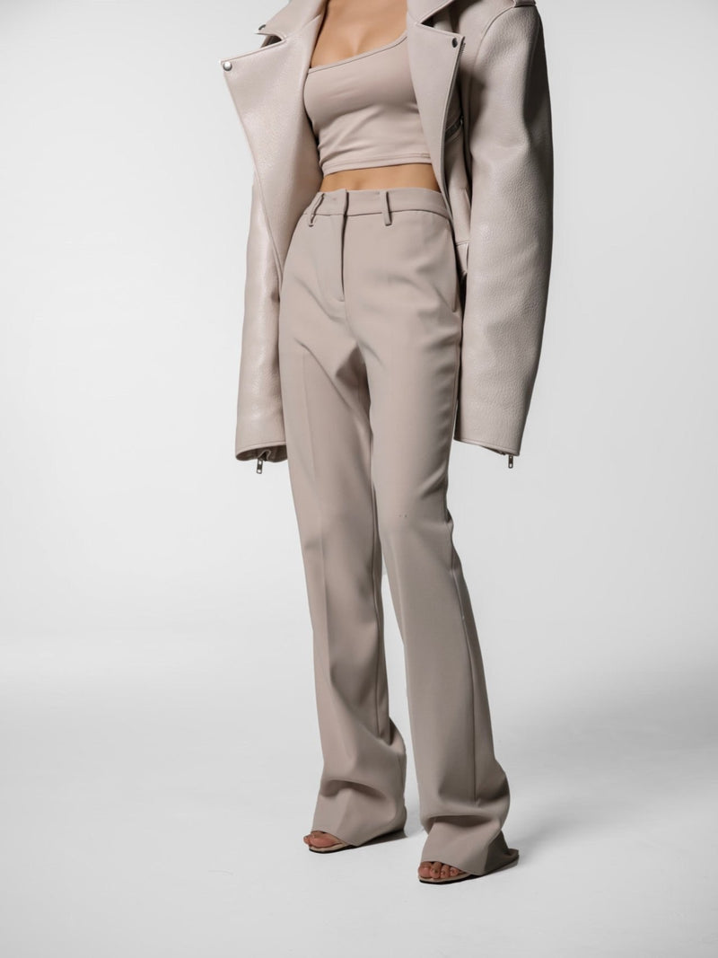 STRAIGHT FIT TUXEDO TROUSERS