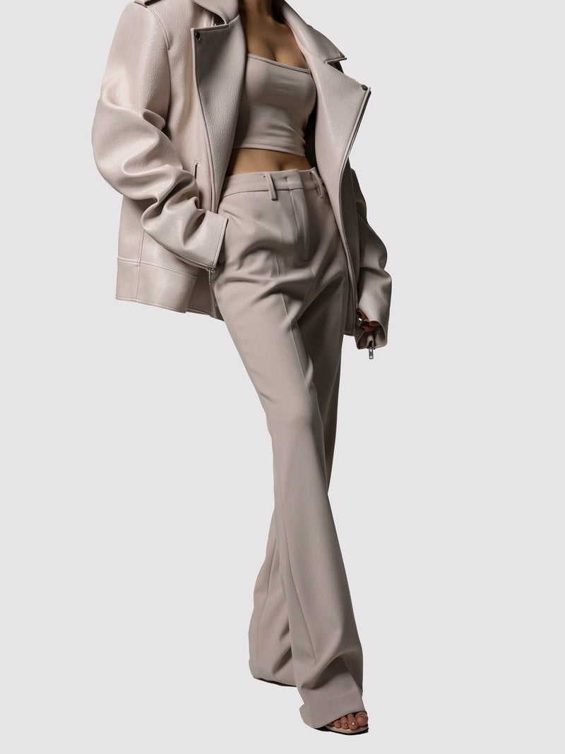 STRAIGHT FIT TUXEDO TROUSERS