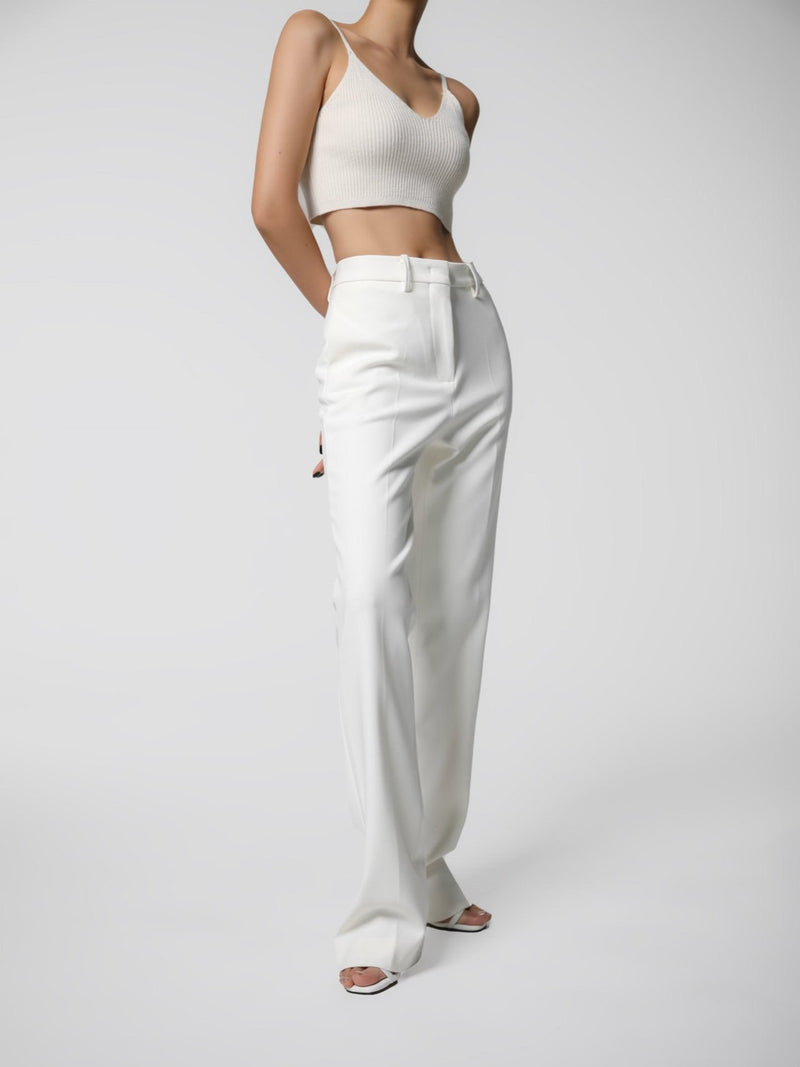 STRAIGHT FIT TUXEDO TROUSERS