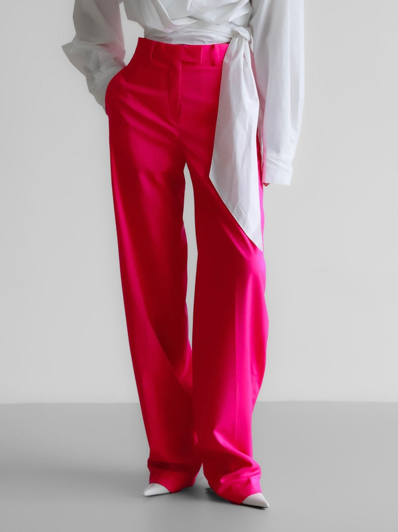 STRAIGHT FIT WIDE TROUSERS