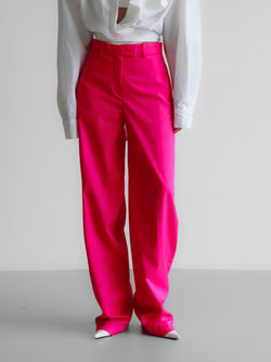 STRAIGHT FIT WIDE TROUSERS