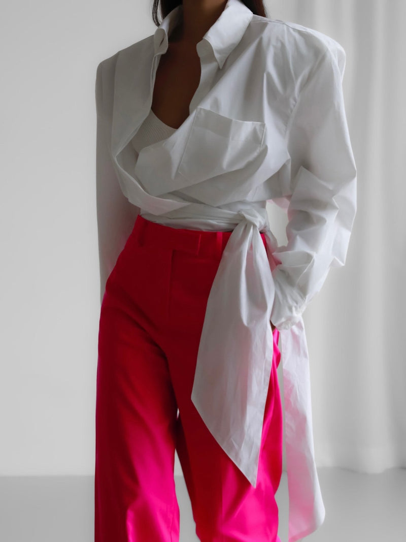 STRAIGHT FIT WIDE TROUSERS