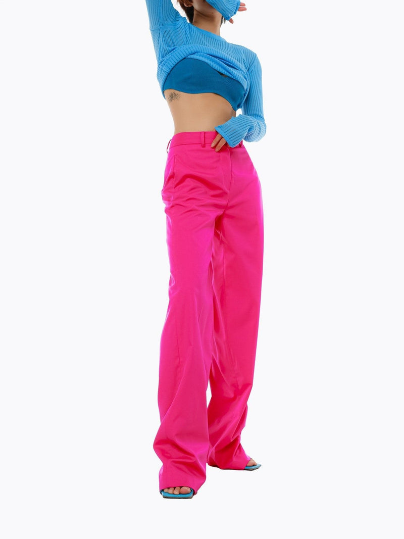 STRAIGHT FIT WIDE TROUSERS