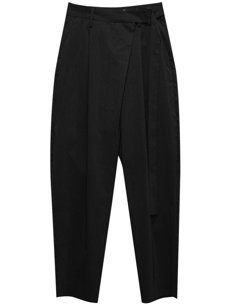 BELTED SUMMER WRAP TROUSERS