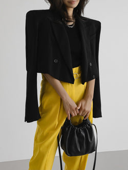 SUMMER CROPPED CREPE BLAZER
