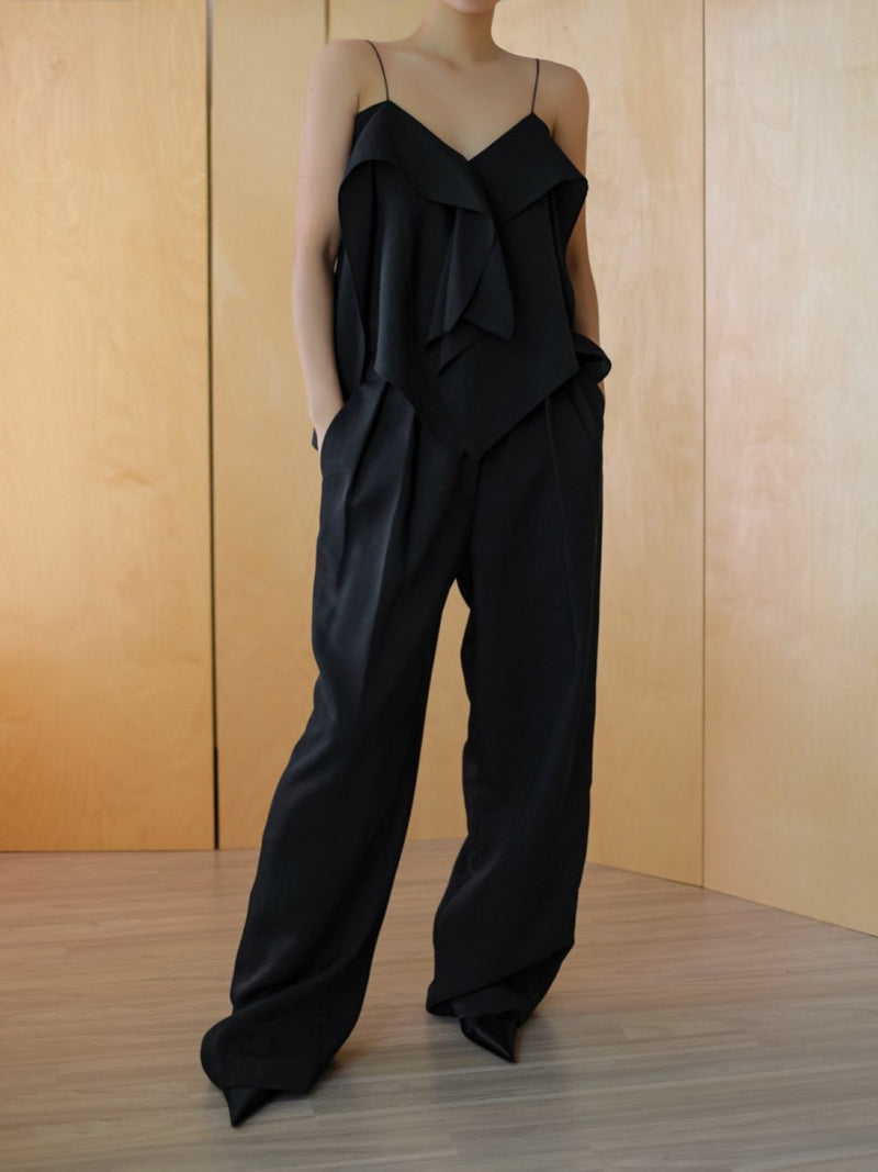 SUMMER DOUBLE PLEATED TROUSERS
