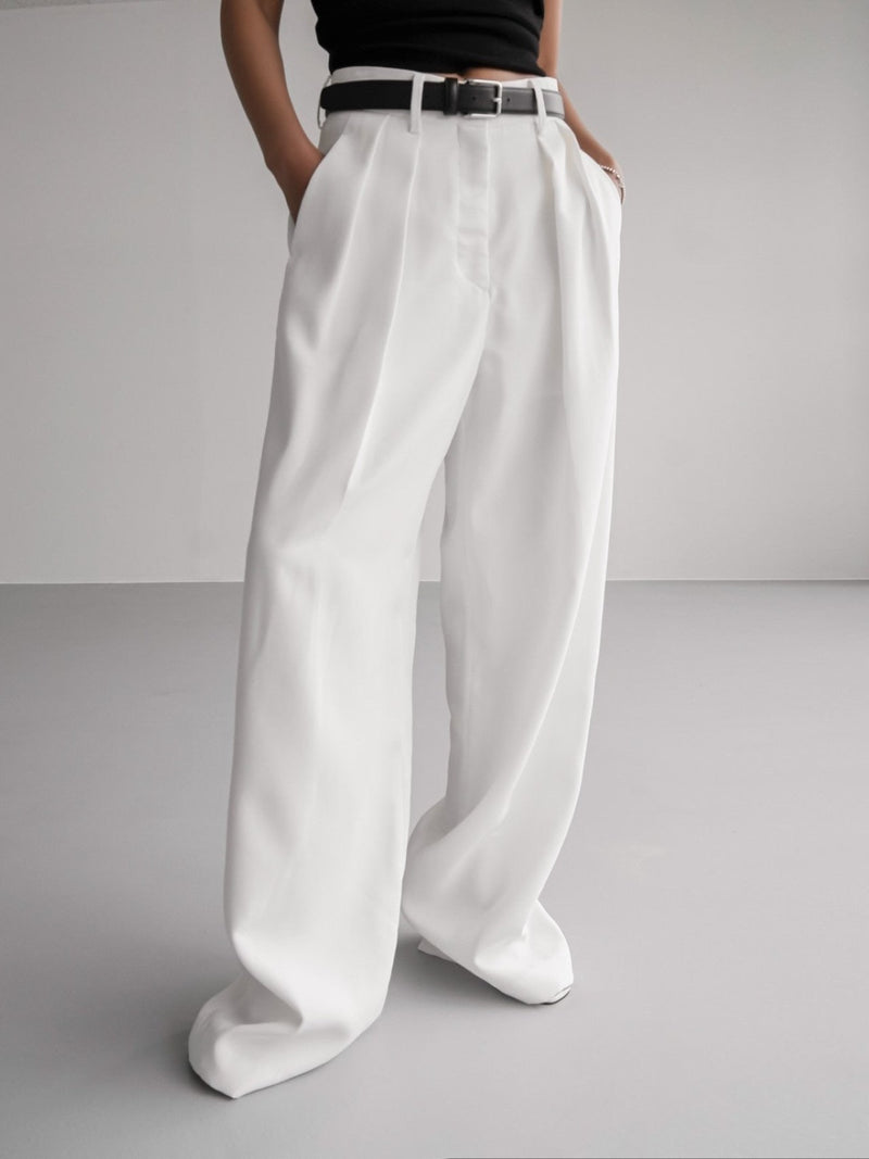 SUMMER DOUBLE PLEATED TROUSERS