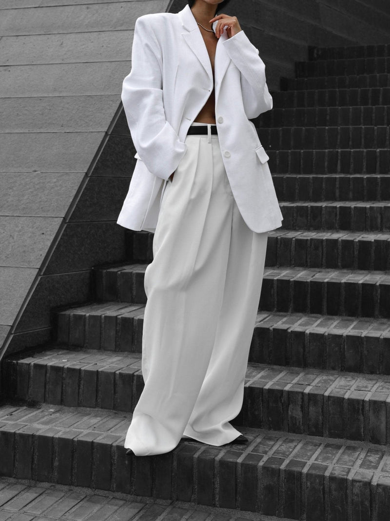 SUMMER DOUBLE PLEATED TROUSERS