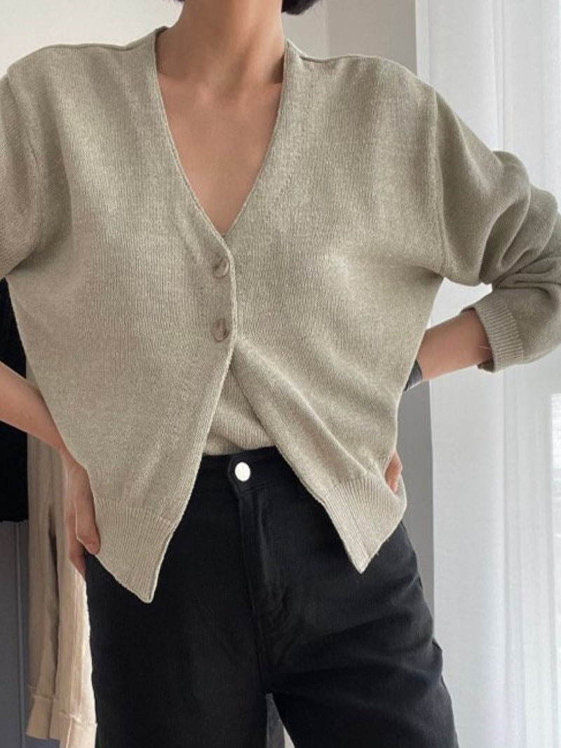 SUMMER HANJI LINEN CARDIGAN