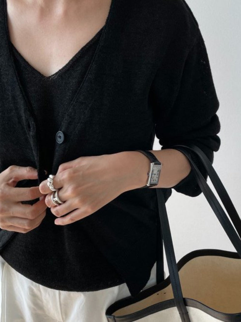 SUMMER HANJI LINEN CARDIGAN
