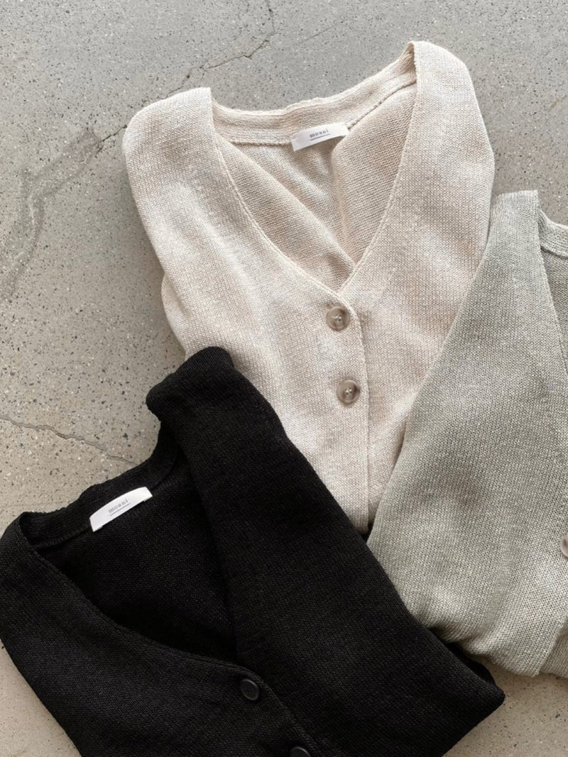 SUMMER HANJI LINEN CARDIGAN