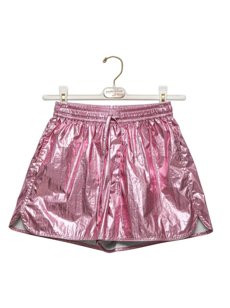 SUMMER METALLIC FOIL SWIM SHORTS