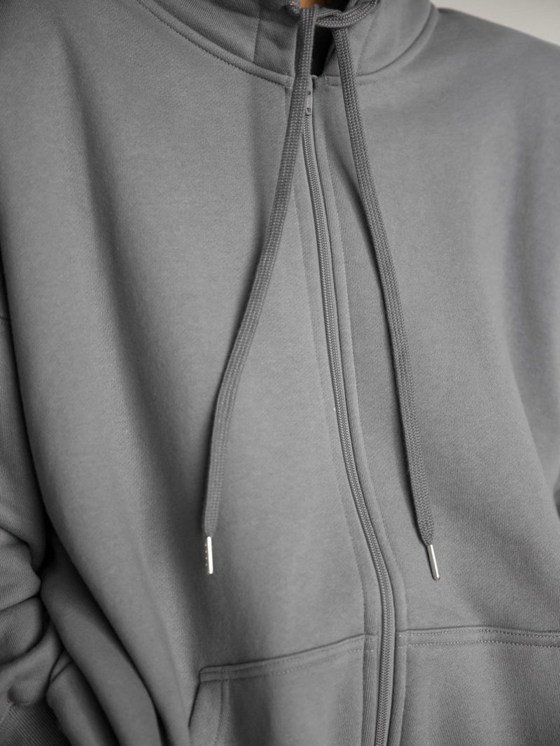 SUPER OVERSIZED PADDED SHOULDER HOODIE