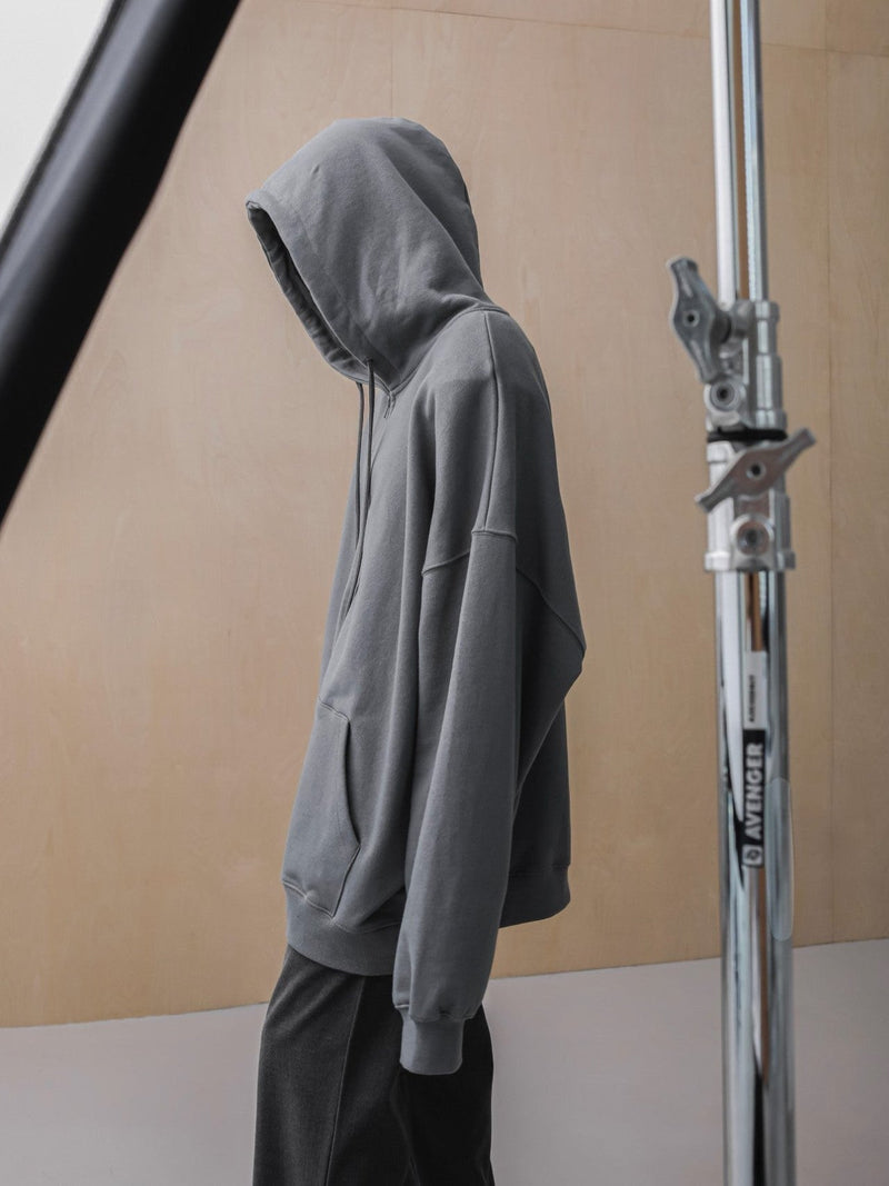 SUPER OVERSIZED PADDED SHOULDER HOODIE