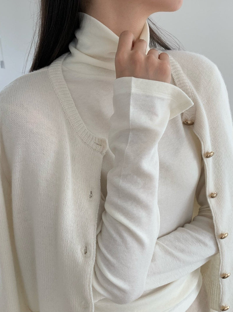 TENCEL WOOL TURTLENECK