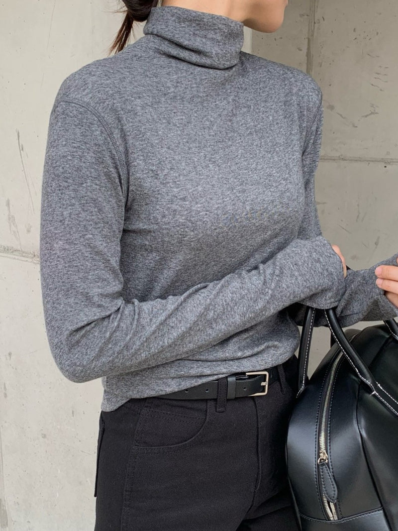 TENCEL WOOL TURTLENECK