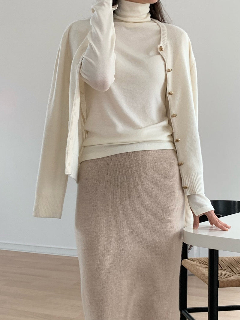 TENCEL WOOL TURTLENECK