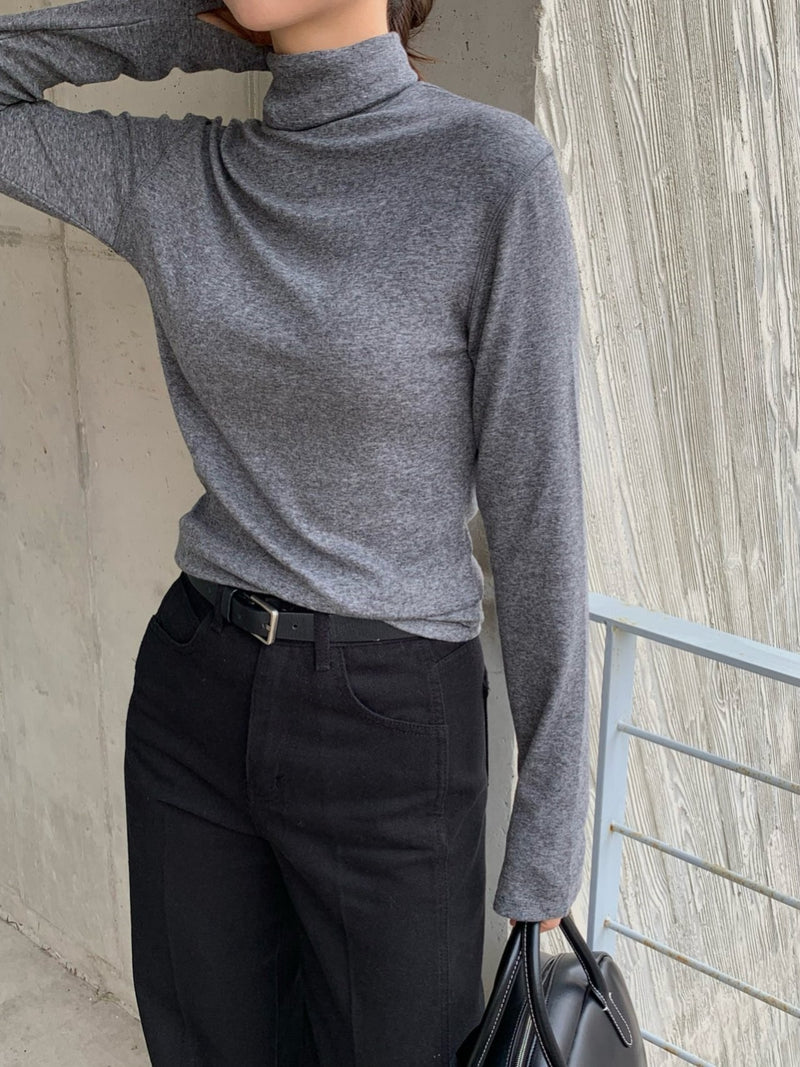 TENCEL WOOL TURTLENECK