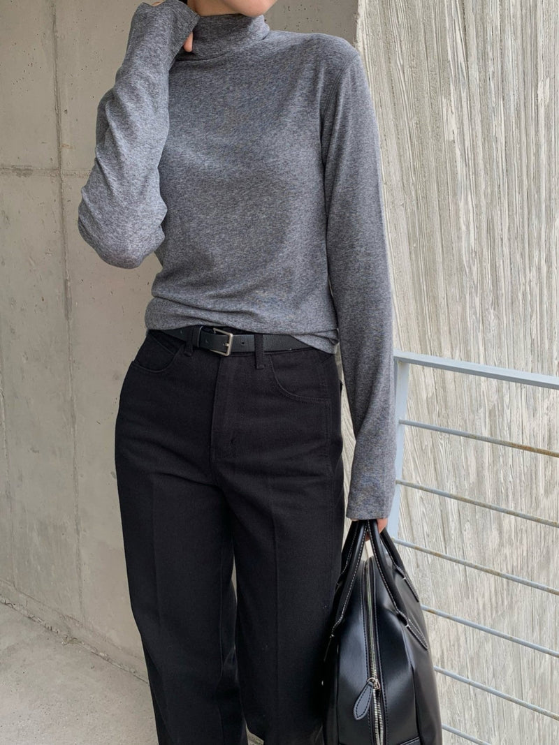 TENCEL WOOL TURTLENECK