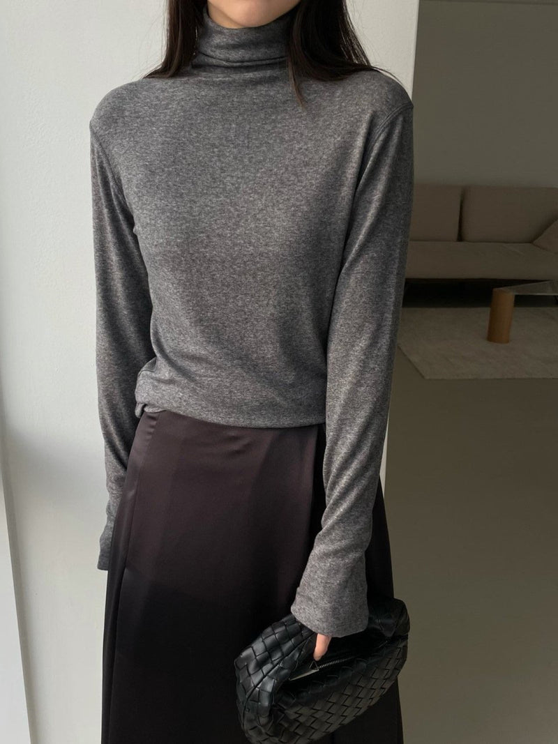 TENCEL WOOL TURTLENECK