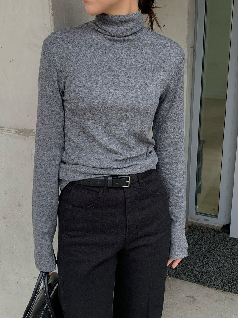 TENCEL WOOL TURTLENECK