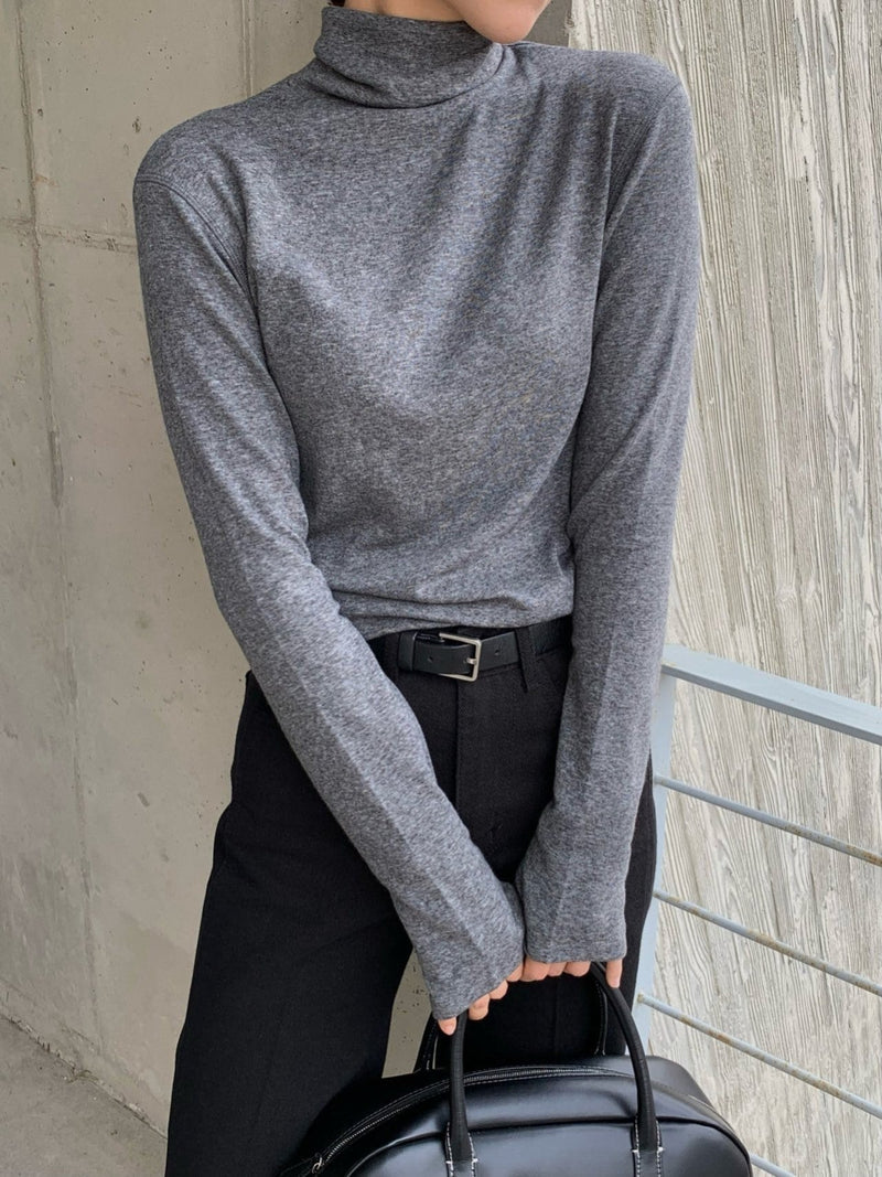 TENCEL WOOL TURTLENECK