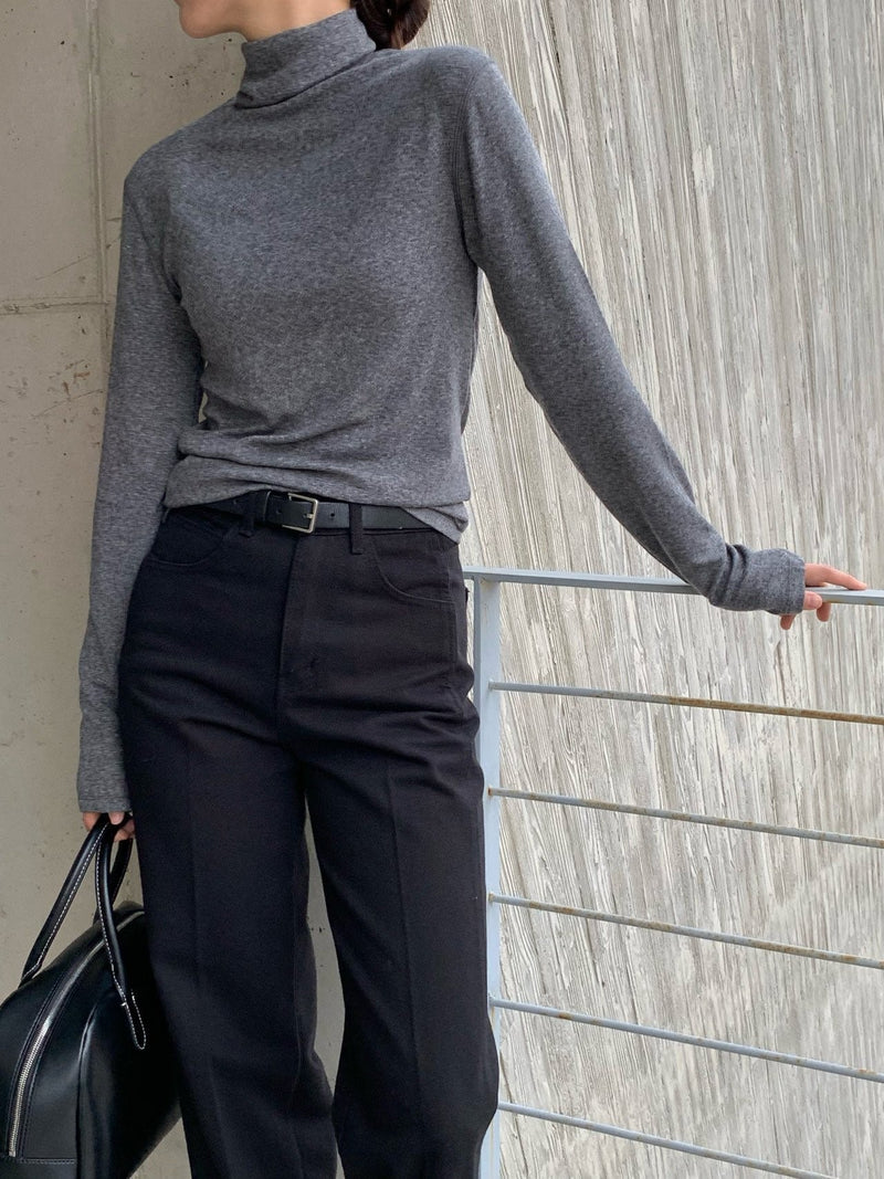 TENCEL WOOL TURTLENECK