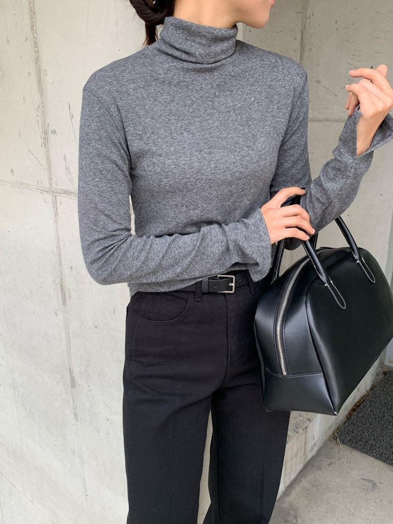 TENCEL WOOL TURTLENECK