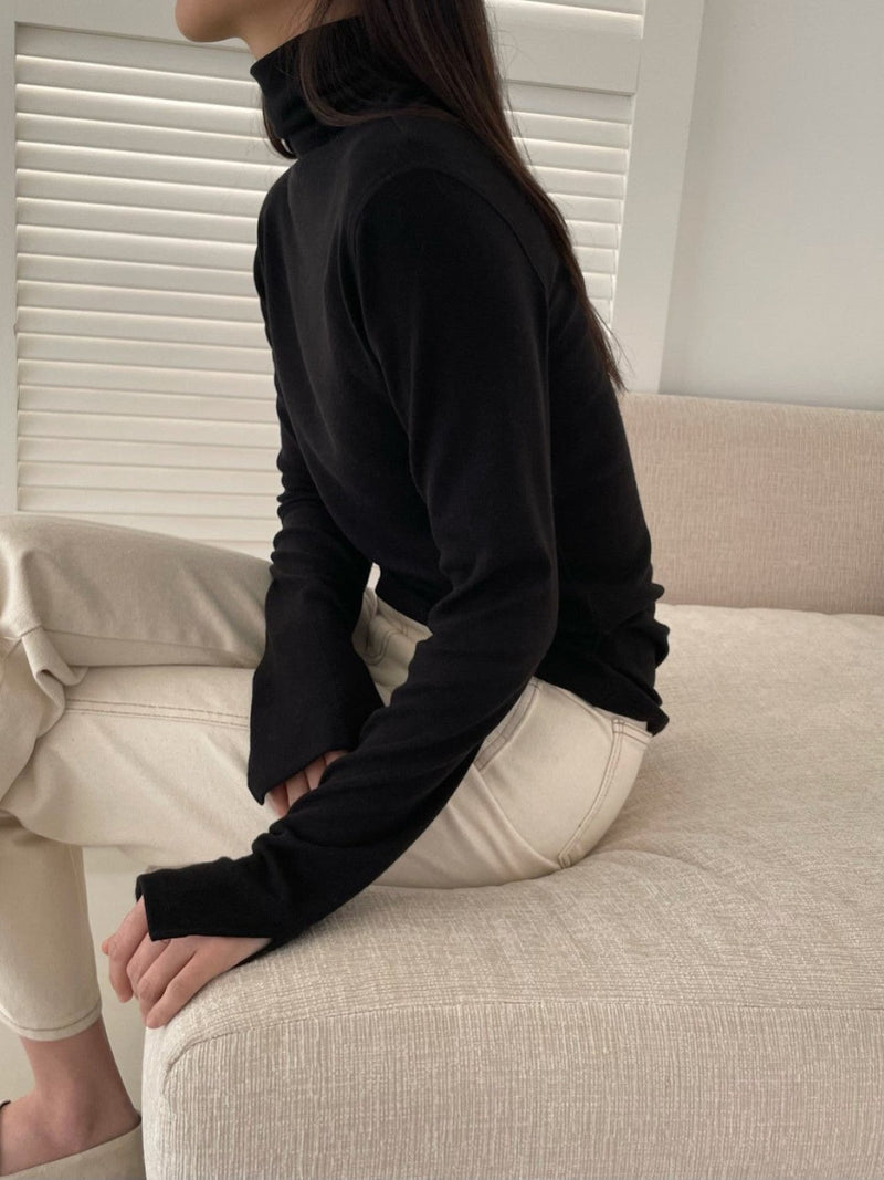 TENCEL WOOL TURTLENECK