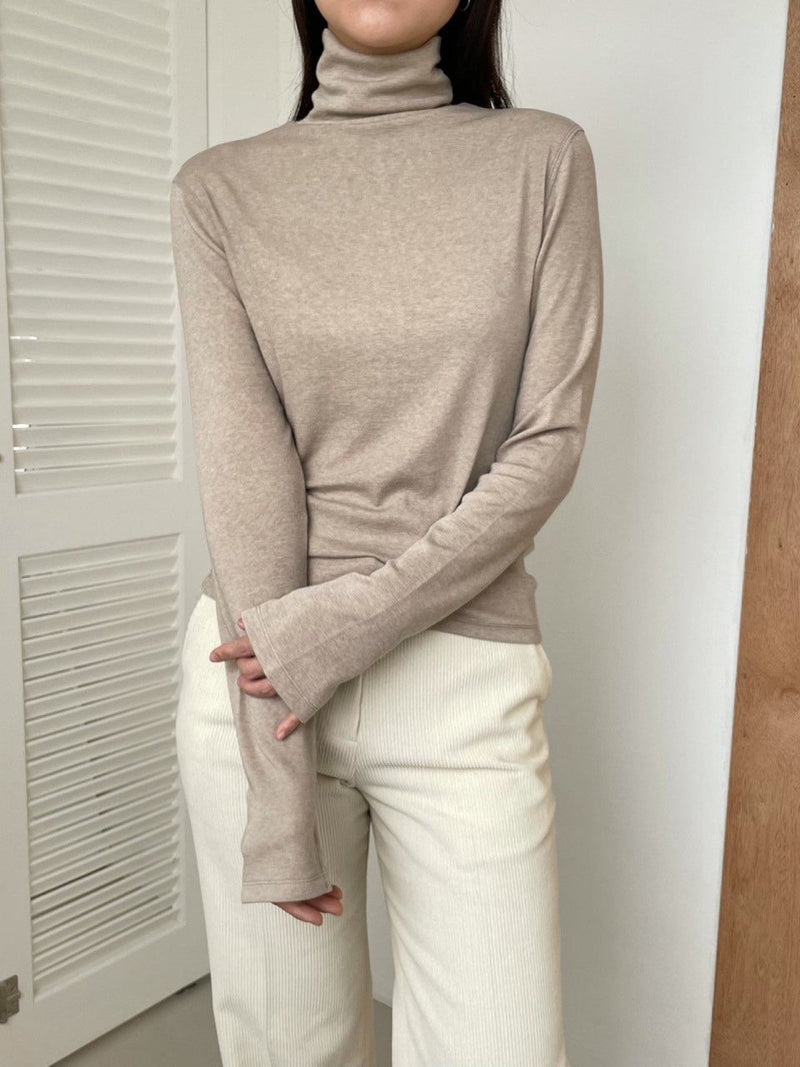 TENCEL WOOL TURTLENECK