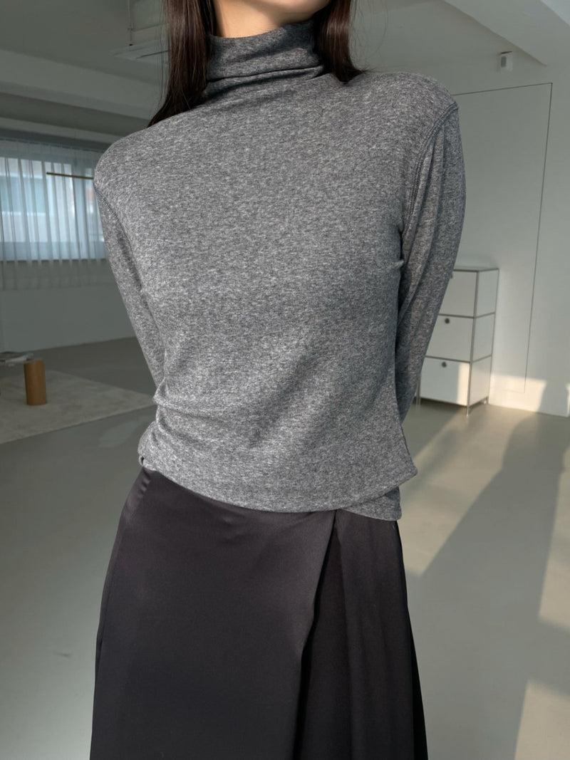 TENCEL WOOL TURTLENECK