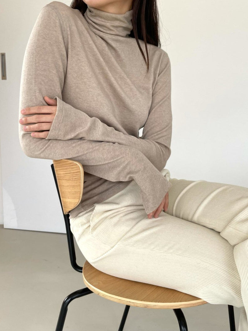 TENCEL WOOL TURTLENECK