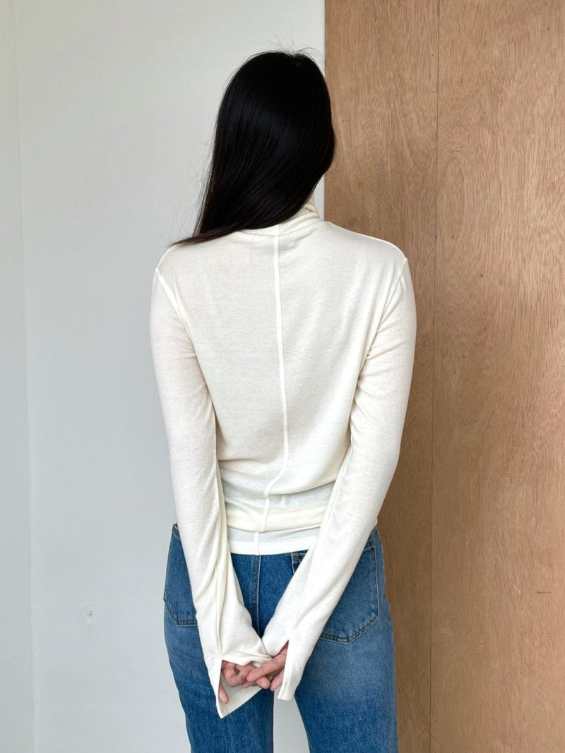 TENCEL WOOL TURTLENECK