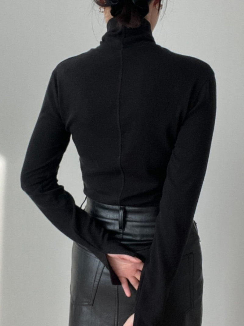 TENCEL WOOL TURTLENECK